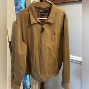 Men’s lightweight tan jacket. Ralph Lauren Polo